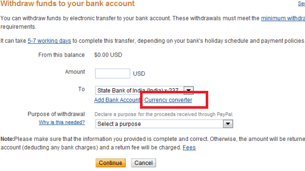 How to withdraw money from bank account