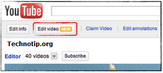 YouTube Edit video How to Edit Videos in YouTube