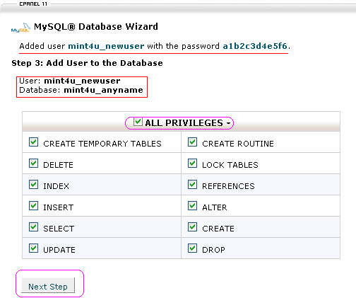 Setup your blog/website in minutes: Install WordPress database privileges Setup your blog/website in minutes: Install WordPress