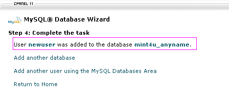 Setup your blog/website in minutes: Install WordPress user database name Setup your blog/website in minutes: Install WordPress