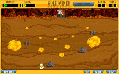 fre online gold miner games