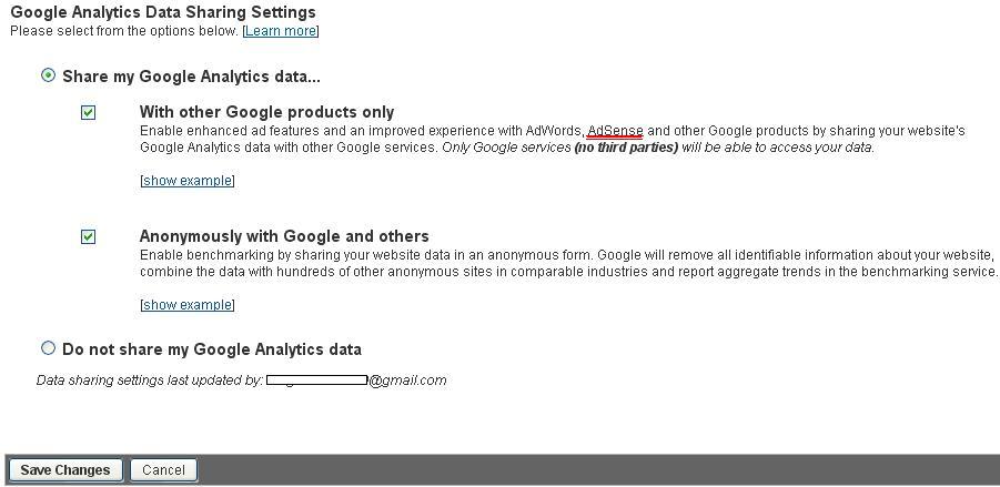 Google-Analytics-Adsense-Settings