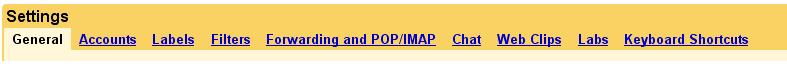 Gmail, small security option general tab gmail Gmail, small security option