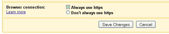 Gmail, small security option https http gmail Gmail, small security option