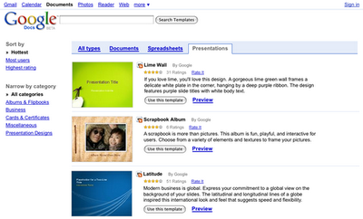 showAttachment Google Docs improved: Now with instant templates