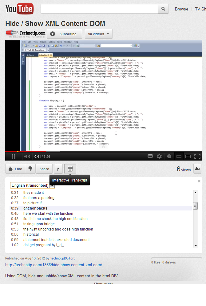 youtube transcript extractor