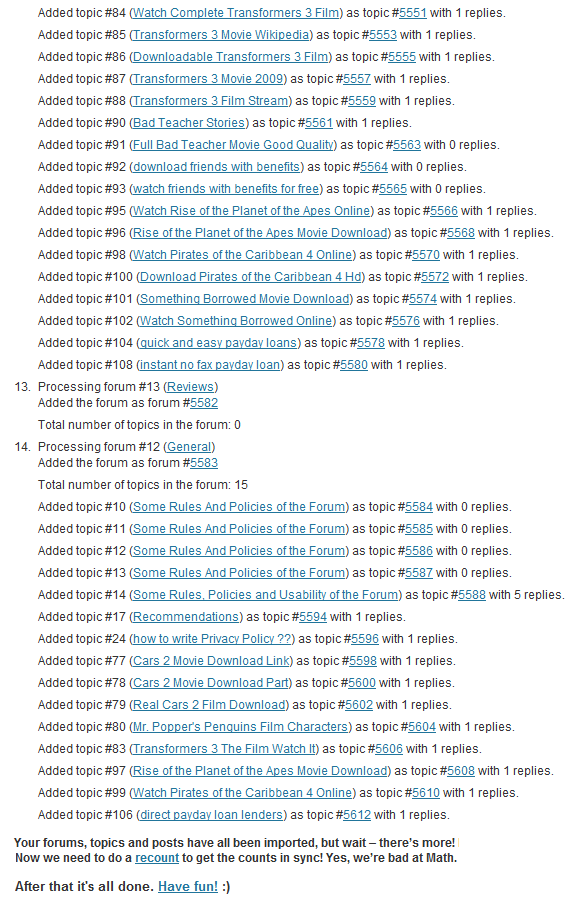 bbpress importing done How To Migrate From Stand alone bbPress to bbPress plugin
